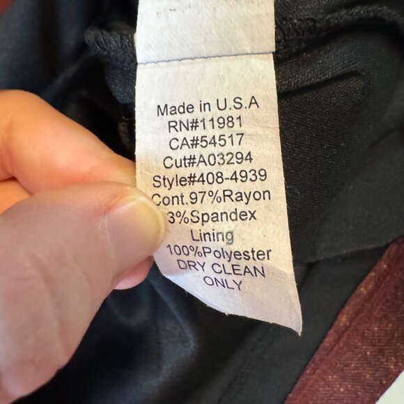 Bailey 44 Mini Tank Dress Burgundy Grey Brown Colorblock Wool Silk Blend Size M - Picture 7 of 11